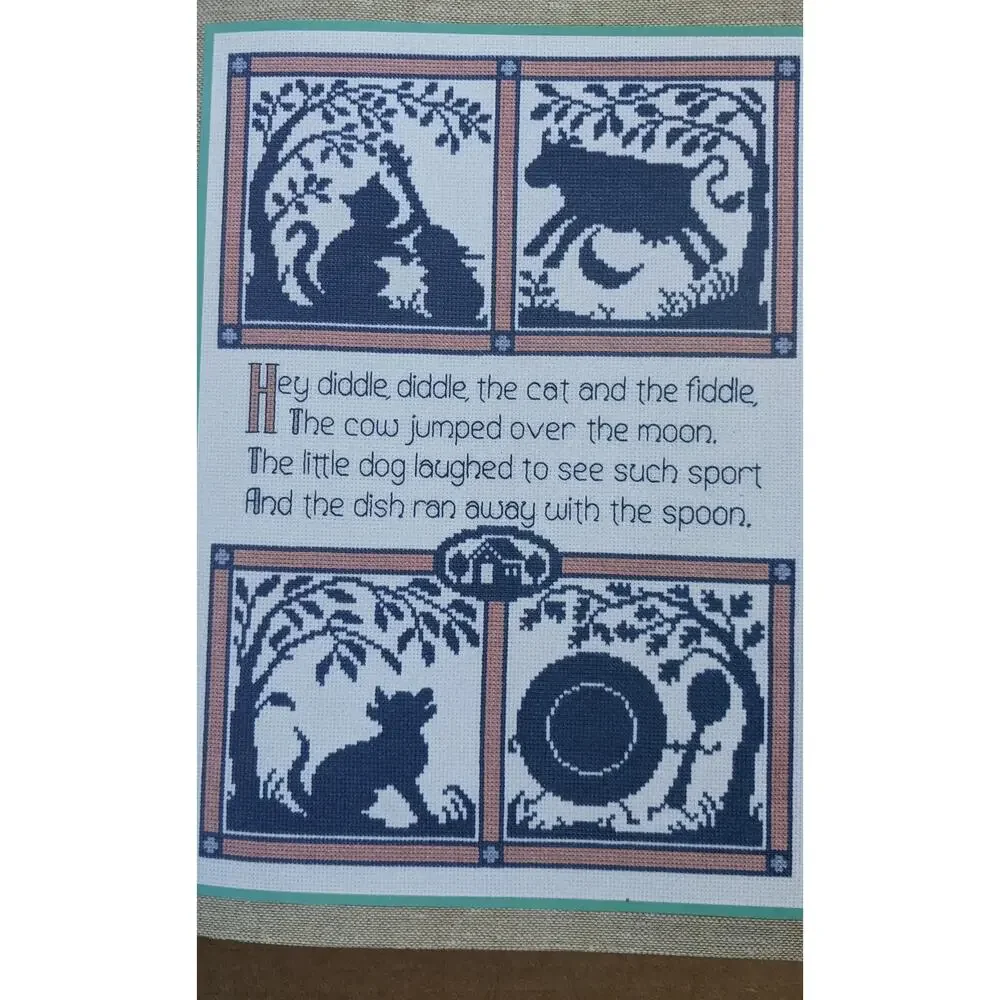 Mother Goose's Wit & Wisdom Cross-Stitch Pattern HC